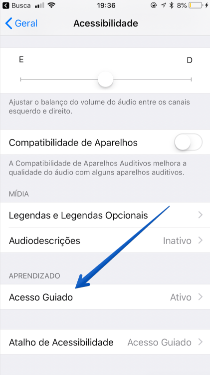 selecionando-acesso-guiado-ios