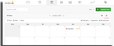 gerenciar midias sociais mlabs calendariovisualizacao