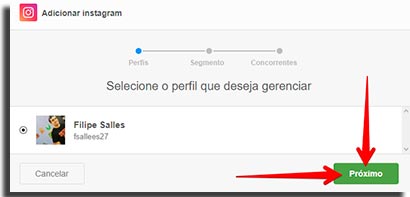 gerenciar midias sociais mlabs perfil