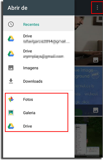 remover o fundo das suas imagens celular selecionar galeria