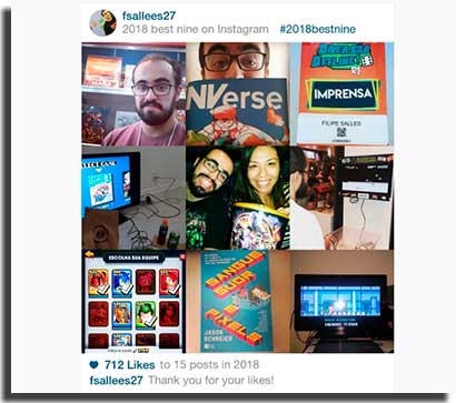 best nine instagram original