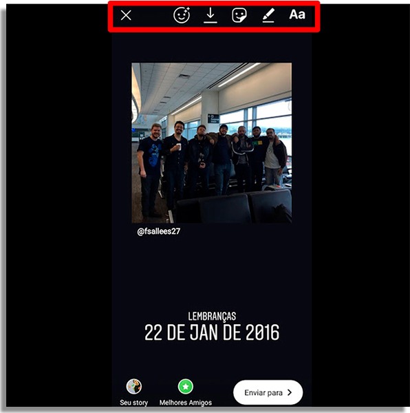 Como compartilhar lembran as no Instagram Stories - 20