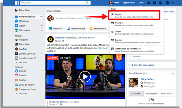 como ganhar dinheiro no facebook criarpagina