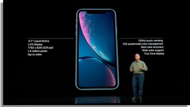 iphone xr vs galaxy s9 display