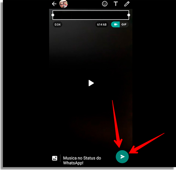 como colocar musica no whatsapp status publicar