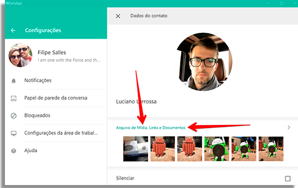 acessar pagina de arquivos do app