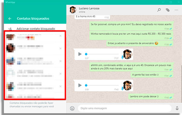 desbloquear usuarios do zap