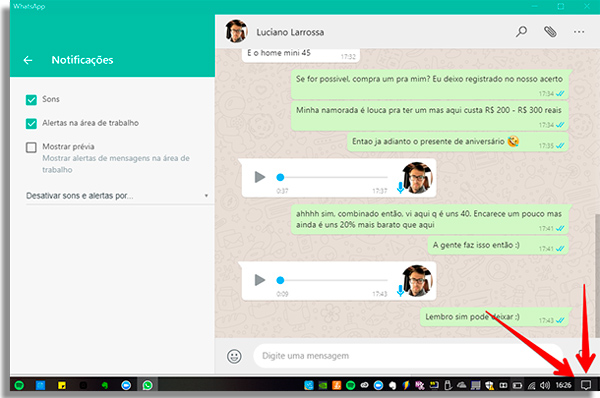 como usar whatsapp pelo pc notificacoespc