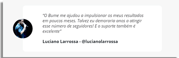 depoimento de cliente satisfeito da plataforma