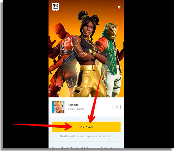 como baixar fortnite no android instalar