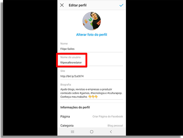 Como mudar nome no Instagram em 5 passos - 93