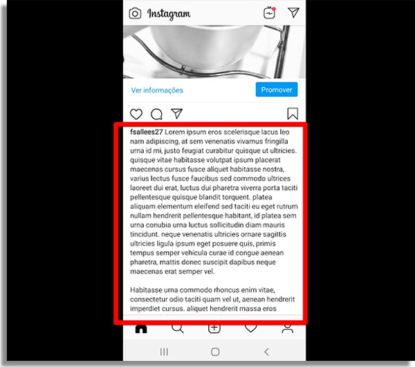 Como pular linha no Instagram de 4 maneiras diferentes - 68