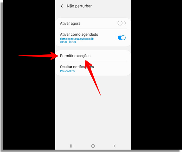 aprenda a configurar as excecoes no android