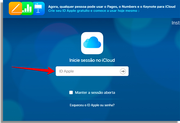 acesse sua conta na nuvem para formatar o tablet