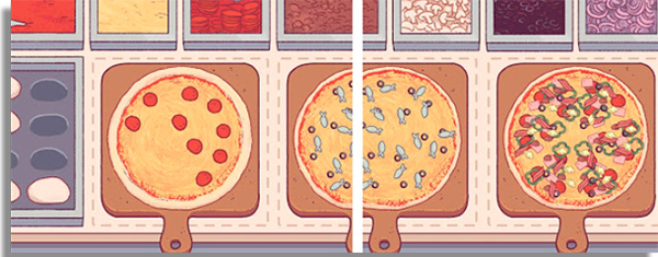 faca boas pizzas e tenha uma pizzaria de respeito nesse game
