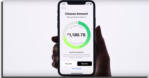 Apple Card Tela de Pagamento da Fatura