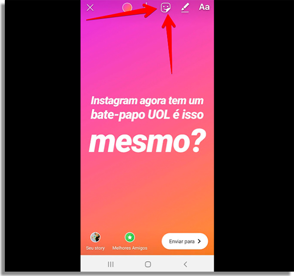 como criar um chat no instagram stories adesivos