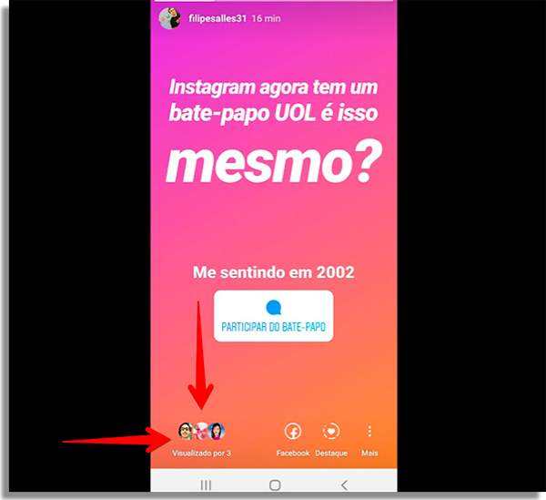 como criar um chat no instagram stories visualizacoes
