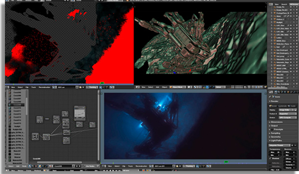 editores video pc blender
