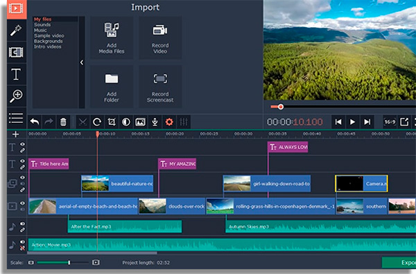 editores video pc movavi