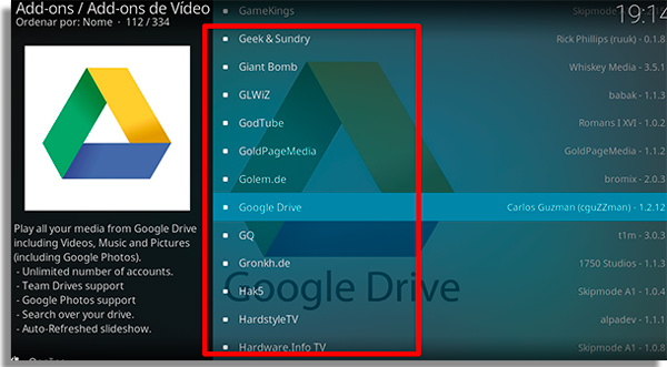 instalar addons kodi menu