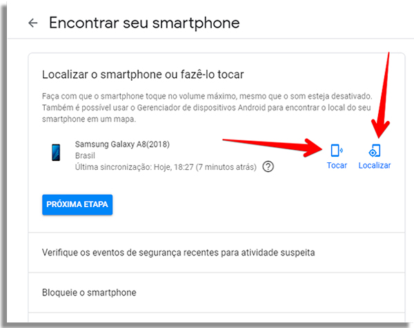 rastrear celular android localizar