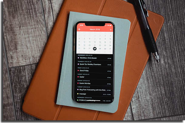 Comandos de Voz da Siri Calendário