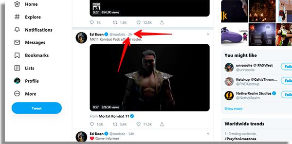 como baixar videos twitter inicio