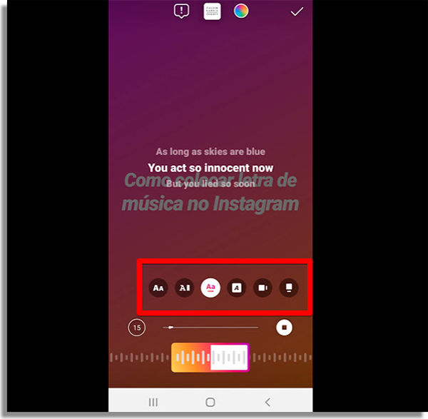 Como colocar letras de m sica no Instagram Stories - 47