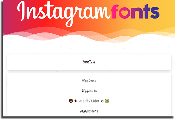 Fontes para Instagram Instagram Fonts