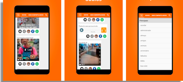 esse app tambem traz videos