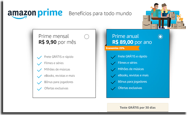 10 raz es para voc  assinar o Amazon Prime - 84