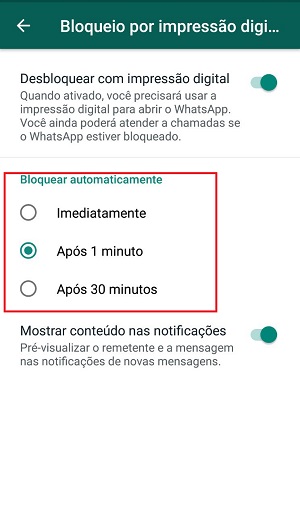 Como bloquear o WhatsApp com impress o digital - 53