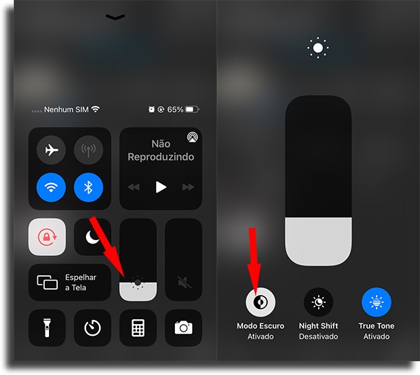 Modo escuro no iOS