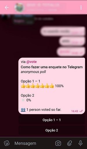 perguntas no chat