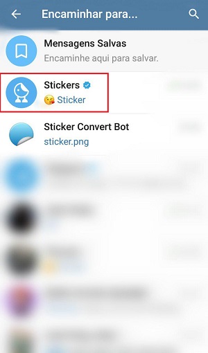 enchaminhar mensagens telegram