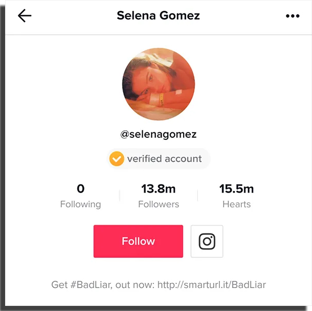 verified profile on instagram