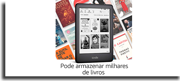 Armazenamento Kindle vs Kindle Paperwhite