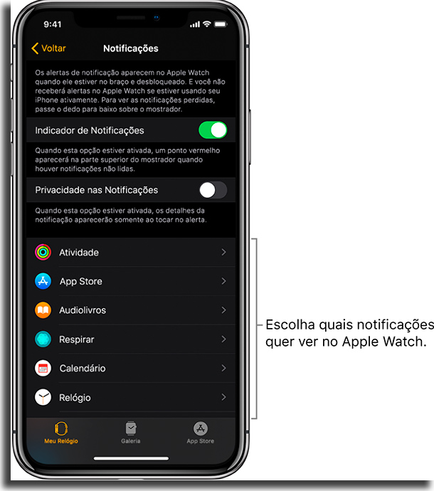 Notificações 