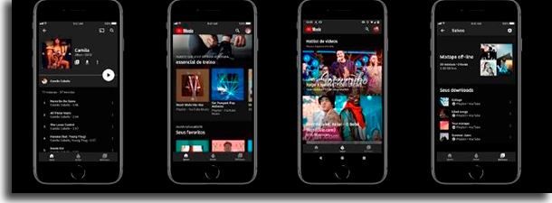 Interface Spotify vs Youtube Music