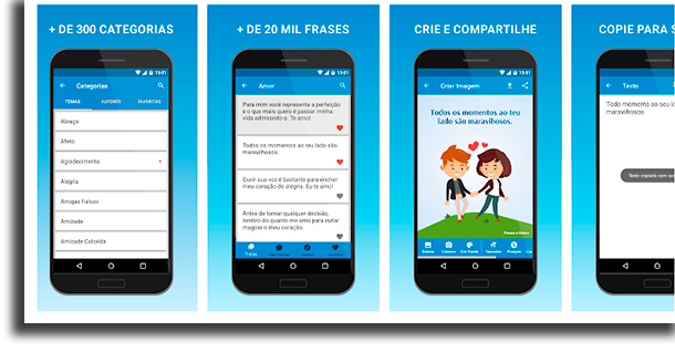 Frases e Status aplicativos de frases