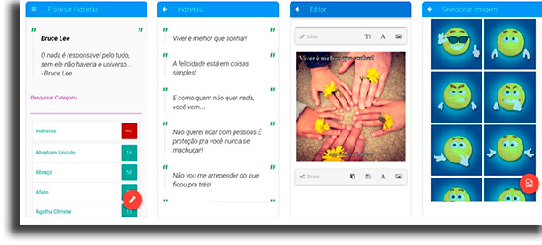 frases e indiretas aplicativos de frases