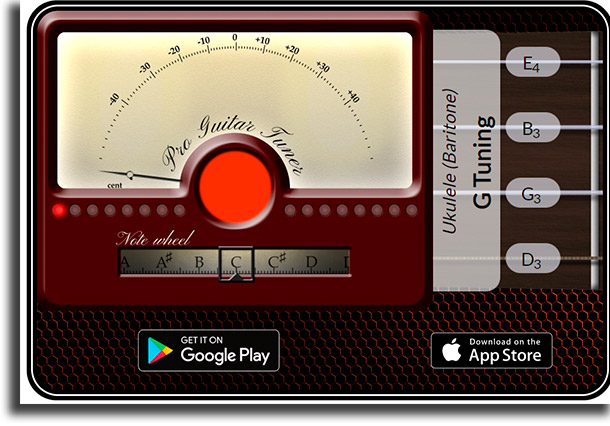 proguitar afinadores online de ukulele