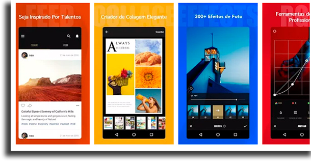 Fotor aplicativos para fazer colagens de fotos