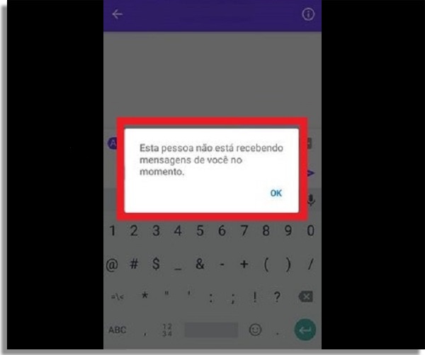 bloqueado no messenger
