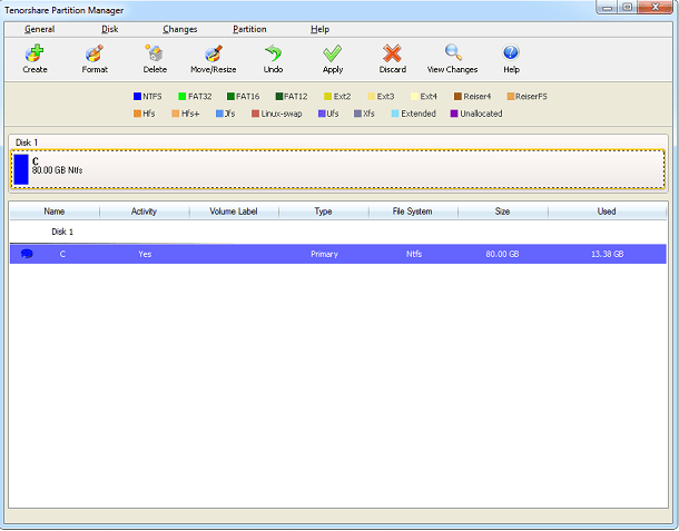 particionar o HD apps