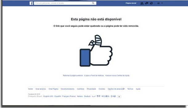 saber se alguém te bloqueou facebook