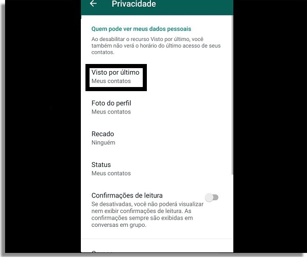 whatsapp opções offline