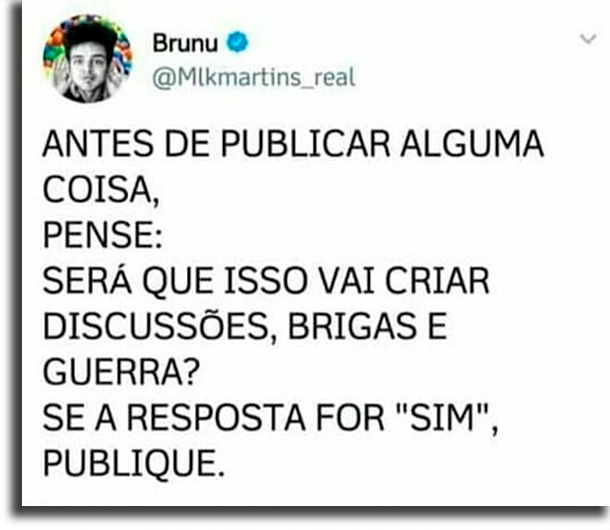 Publicações controversas engraçadas imagens de status de WhatsApp com frases