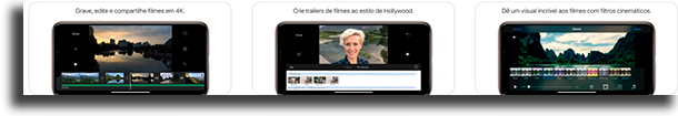 iMovie aplicativos para cortar vídeos